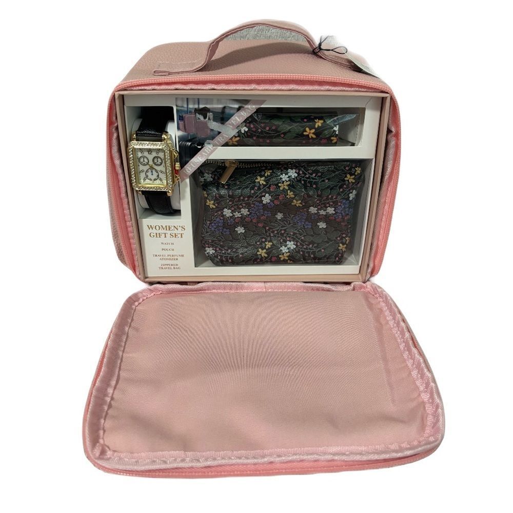Alexis Bendel Watch/Leather Pouch/ Perfume Atomizer Set